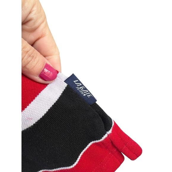 LA Gate Collection Polo Shirt Striped Mens 2XL Red Black Big Tall Short Sleeve - Picture 3 of 5